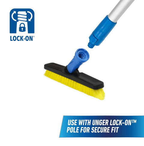 Swivel Grout Brush With Durable Plastic Handle And Long Reach Five Point Five Inch Bristles for Scrubbing Tight Corners Walls