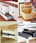 10 Pairs 16 Inch Soft Close Drawer Slides Full Extension Ball Bearing Cabinet Slides in kitchen and office use