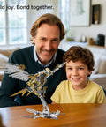 3D Metal Model Kit For Adults And Teens Do It Yourself Mechanical Puzzles Assembly Models For Home Office Decor Gift Yellow Finish