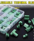 32 Set Value Pack Pluggable Terminal Block Connector Kit with Male and Female Sockets, 5.08mm Pitch, assorted configurations.