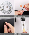Step-by-step installation guide for Industrial Two Light Black Wall Sconce with Clear Glass Shade, E26 Base Compatible