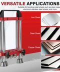 Sheet Metal Roller 2 Station Bender For Roofing Tools With 0 To 100 Degree Bending Range And Angled Roller Design displayed