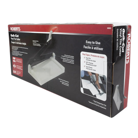 Product packaging for Quik Cut Vct Vinyl Tile Cutter 12 Inch For Precise 12x12 Tile Cuts With Hardened Steel Blades Die Cast Aluminum Base