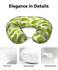 Memory Foam Travel Pillow U Shaped Neck Support For Driving And Long Trips With Sushi Dill Pickles Style Full Frame Print