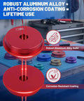 Pro Grade 11 Piece Bearing Race And Seal Driver Set With 9 Double Sided Adapters 39.5mm To 81mm Oil Seals on workbench
