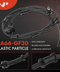 Boss Level Pair Of Front Driver And Passenger Abs Wheel Speed Sensors Designed For Dodge Ram 2500 And 3500 Trucks 2003 Through 2005 Four Wheel Drive delving into the details of the connector and durable materials.
