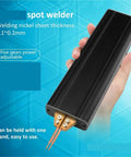Portable Spot Welder With Five Speed Adjustable Power Handheld USB Repair Tool for on-the-go welds in a hand
