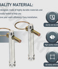 8 Pack S07070200 Beefed Up Top Link Pin Hitch Accessories Kit For Category 1 Tractors with metal pins and rings