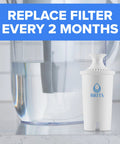Brita standard pitcher water filter cartridge, white plastic with BRITA logo