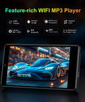 4-inch touchscreen display of 32GB MP3 Player With Bluetooth And Camera Android 13 Music And Video Player showing racing game