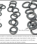 Replacement O Ring Kit For Pressure Washer Spray Hose Seals, 100 O Rings In 2 Sets With Tools, Fits AR Blue Clean close-up