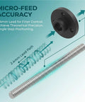 Diagram of Ultra Smooth T3.5x2.4 Lead Screw With Nylon Nut For 3D Printers, showcasing 2.4mm lead path and precision control features.