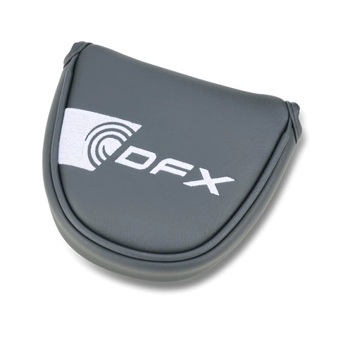 DFX Putter headcover with logo in charcoal finish for Right Hand 2025 35 Inch Length V Line Fang Head Oversized Grip