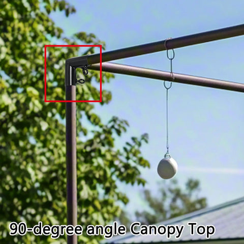 Heavy Duty Canopy Fittings Kit With One And Three Eighths Inch Metal Connectors And Four 3 Way Elbows Plus Four 4 Way Cross Brackets For Easy Install On Flat Carport Shed Frames And Greenhouse Structures