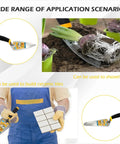 Image showing uses of Two Piece Masonry Trowel Set With Soft Non Slip Handles Includes 6 Inch Round And 6 Inch Pointed Trowels.