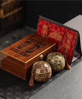 Kick Up Your Pantry Game With These Premium Ceramic Sealed Storage Jars For Loose Tea And Coffee Beans Featuring Ridiculously Tight Lids Really Cool Retro Double Bin Gift Box Organizer with wooden box and decorative jars.