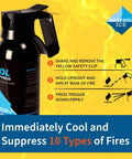 Lithium-Ion Fire Suppressant Aerosol With Patented AVD Technology for Home Garage and Office with instructions for use