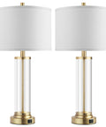 Touch Control Bedside Lamps Set Of 2 With USB A And C Ports, 3 Way Dimmable Nightstand Lighting With Fabric Shade, LED Bulbs Included