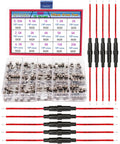 Inline Fuse Holder Kit With Wire And 150 Piece Fast Blow Glass Fuses 15 Amp Ratings 0.25A 0.5A 1A 1.5A 2A 2.5A 3A 4A 5A 6A 6.3A 7A 8A 10A 20A Red Wire For Cars Boats And Home Electrical Projects