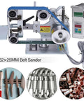 Badass Desktop Belt Sander 1 By 30 Inch With 550W Brushless Motor Built Like A Tank For Smooth Wood And Metal Sanding Precision Sharpening Plus Pro Polishing Jobs Around The Workshop.