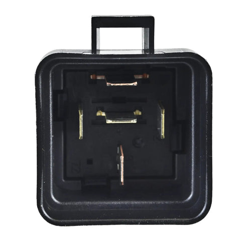 Close-up view of 12V 20/40 Amp SPDT Relay With Weatherproof Bracket Multi Color High Current Auto Electrical Relay internal connectors.