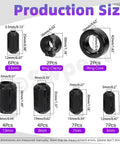 Clip On Ferrite Ring Core Kit With Toroid Core, 32 Pieces In 7 Sizes, EMI RFI Noise Suppressor sizes and dimensions chart