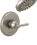 Westchester Tub and Shower Trim With Single Handle 14S Brushed Nickel Multi Function Spray with Full Body and Massaging Modes