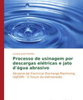 Livro: Processo de usinagem por descargas elétricas e jato d'água abrasivo - capa azul com ondas d'água