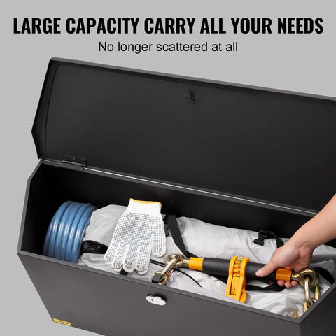 Built Tough Steel Trailer Tongue Storage Box 36 X 12 X 12 Inches With Heavy Duty Locking System For Pickup Truck Camper Tow Haul RV And Adventure Gear