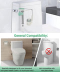 Image showing compatibility of 3 Inch Flush Valve Repair Kit For Most One Piece Toilets With Drain Valve And Gasket for single-piece toilet.