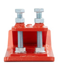 Beefy Tractor Bucket Edge Protector Set Heavy Duty Steel Guards With Anti Skid Design Double Hex Nut Bolts 2 Pack close-up view