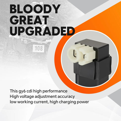 GY6 6 Pin AC CDI Box With Plug Connector Direct Replacement For 50cc 125cc 150cc Scooters Mopeds ATVs Go Karts Quad Bikes And Motorcycles High Performance CDI Module