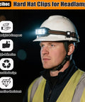 Hard Hat Headlamp Clips 8 Pack Ultra Lightweight Durable Light Holders For Hard Hats Quick Attach Helmet Accessories For Night Work