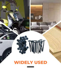 100 Piece Cable Tie Buckle Kit With Nylon Wire Ties Pin And Button Design For Bumper Retainer Clips shown in various uses