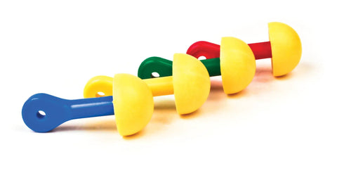 Corded Earplugs For All Day Comfort With Assorted Colored Grips 100 Pair Pack E A R Express Foam Noise Reduction For Work On The Job Construction Travel And Loud Environments