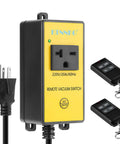 220V Rock Solid Plug And Play Remote Switch With Dead Simple One Touch Control for woodworking dust collectors.