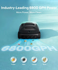Sora 10 Cordless Pool Vacuum Robot For Inground And Above Ground Pools, 6800 GPH Suction on pool surface