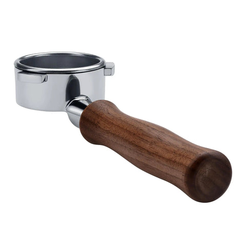 54mm Bottomless Portafilter With 18G Basket And Genuine American Walnut Handle For Breville Sage Barista Express And Other 54mm Machines Naked Extraction For Troubleshooting Channeling And Uneven Tamp
