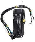 No Fuss Direct Drop In Power Trim Actuator Motor Assembly Straight Swap Upgrade For Mercury Sterndrive Engines with hydraulic lines.