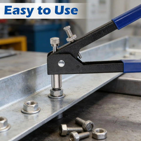 Rivet Nut Tool Kit 430 PCS Metric Rivnuts M3 M4 M5 M6 M8 With Rivet Nut Gun Weatherproof Carbon Steel for one hand installation