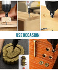 3 In 1 Wood Countersink Drill Bit Set With Adjustable Depth Stop, used in woodworking, drilling, countersinking applications