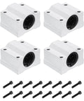 Badass SCS12UU Linear Motion Ball Bearing Slide Bushing 2 Piece Aluminum 41Mm Long with hardware for mounting in CNC builds.