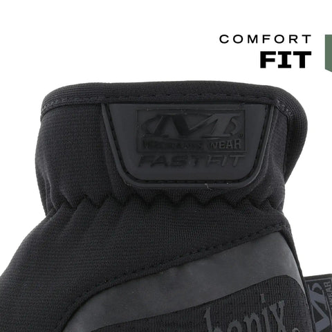 FastFit Tactical Gloves Heavy Duty Yet Lightweight Multipurpose Gear With Flexible Grip Reinforced Palm Touchscreen Ready Large Covert Black detail