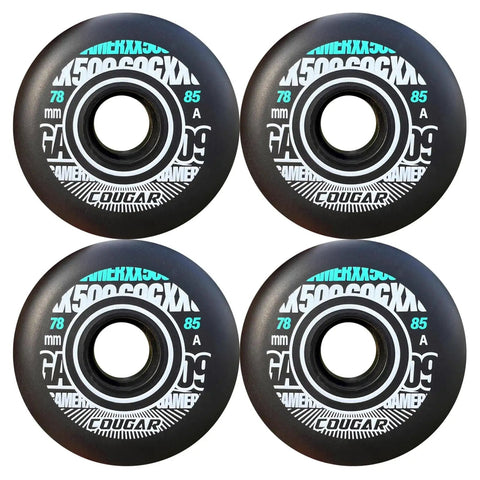 Inline Skate Wheels 4 Pack For Outdoor Indoor Use 78mm 85A With Bearings Roller Hockey Replacement Wheels Compact Arrangement
