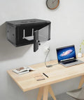 Legit Heavy Duty 4U Wall Mount Server Rack Cabinet, secure network gear enclosure for patch panels mounted on a wall.