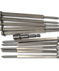 6 Inch Gutter Screws for 4 Inch Gutters Repair Kit with Rust Resistant Coated Finish and Stainless Steel Collar White Screws