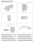 Product dimensions and specifications of Waterfall Wall Mount Tub Faucet In Brass With Chrome Finish, Wall Mounted Bathtub Filler Tap.
