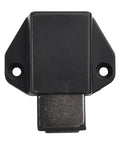 Heavy Duty Magnetic Cabinet Door Catches For Silent Soft Close Kitchen And Bathroom Drawers, Smooth Push To Open Plastic Black Latch from the front