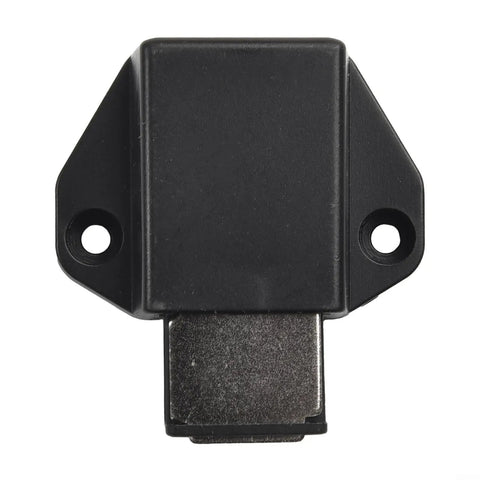 Heavy Duty Magnetic Cabinet Door Catches For Silent Soft Close Kitchen And Bathroom Drawers, Smooth Push To Open Plastic Black Latch from the front