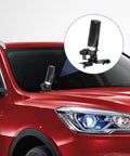 Dual Band Vehicle Ham Radio Antenna 136-174 MHz UHF 400-470 MHz with Lip Mount Bracket on red car hood
